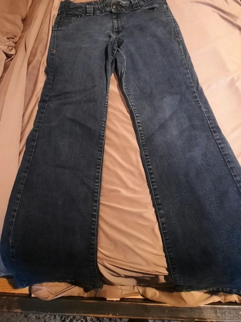 Lane Bryant Curvy Dark Blue Flared Jeans